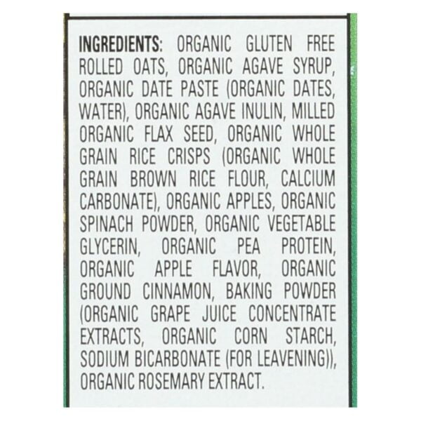 Bar Oat Apple Spinach Organic