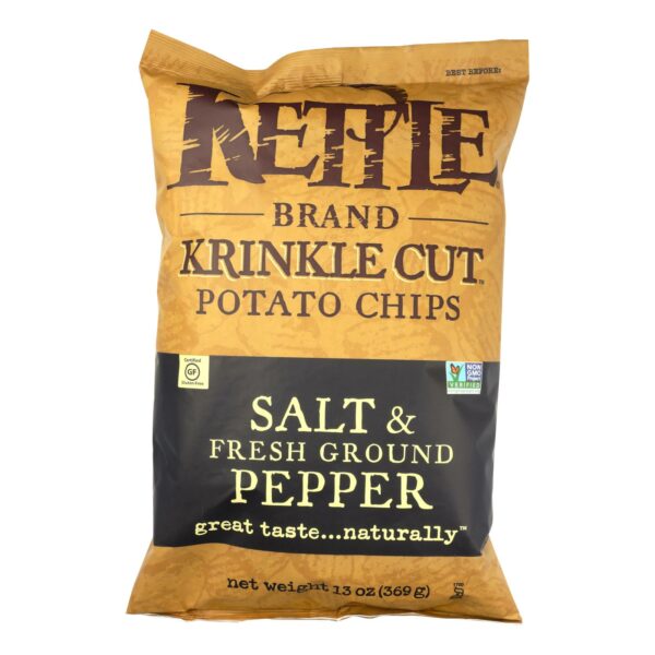 Krinkle Cut Potato Chips Salt & Fresh Ground Pepper