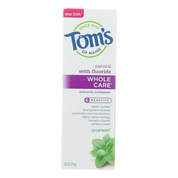 Whole Care Spearmint Anticavity Toothpaste