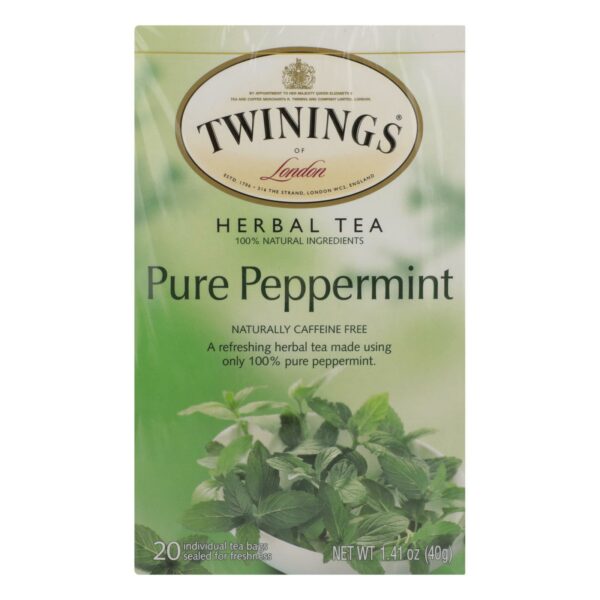 Pure Peppermint Tea Caffeine Free 20 Tea Bags