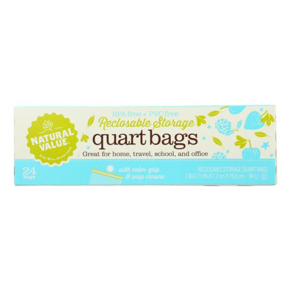 Quart Bags Reclosable Storage