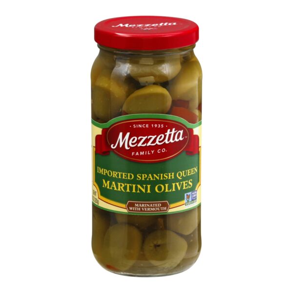 Spanish Queen Martini Olives Marinated with Dry Vermouth