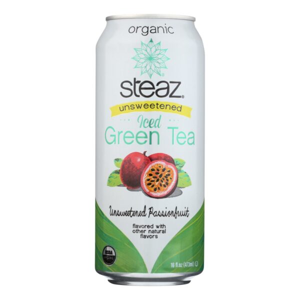 Organic Unsweetened Iced Green Tea With Unsweetened Passionfruit