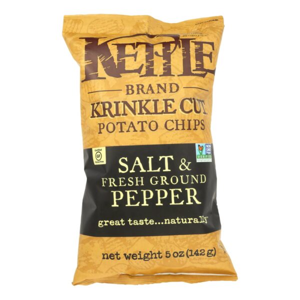 Krinkle Cut Potato Chips Salt and Fresh Ground Pepper