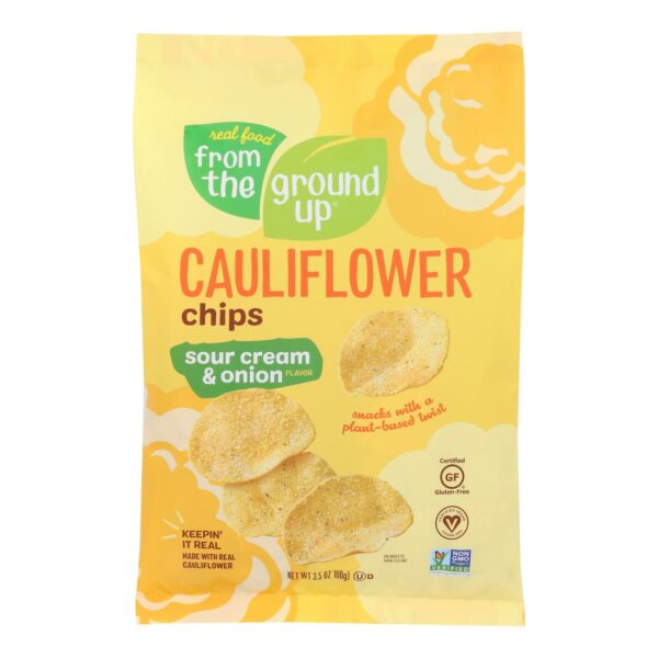 Cauliflower Chips Sour Cream And Onion Flavor