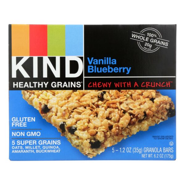 Healthy Grains Granola Bars Vanilla Blueberry 5 Count