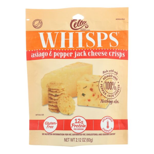 Cheese Crisps Asiago And Pepper Jack