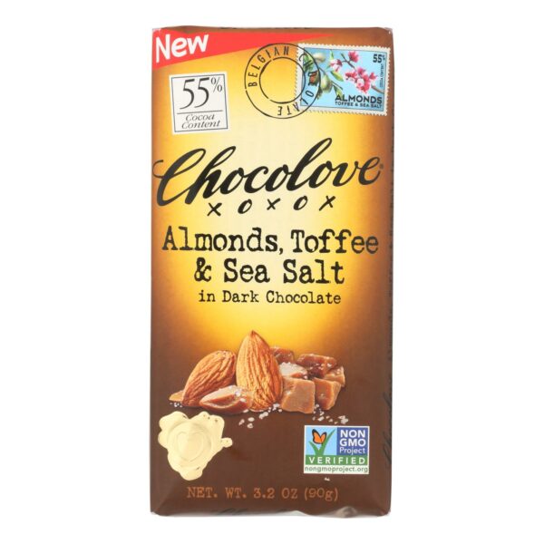 Almonds Toffee & Sea Salt in Dark Chocolate