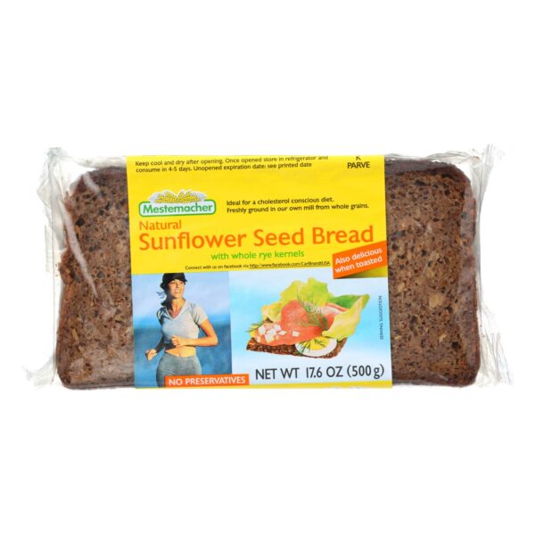 Natural Sunflower Seed Bread with Whole Rye Kernels