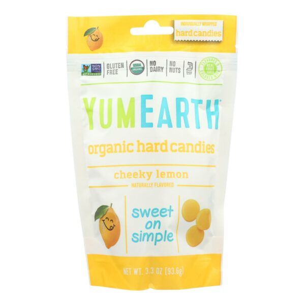 Organic Candy Drops Gluten Free Cheeky Lemon Flavor