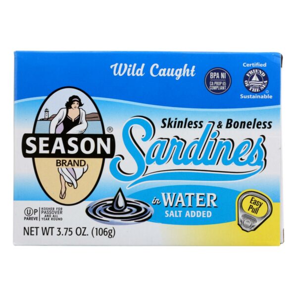 Sardines Skinless and Boneless in Water Salt Added