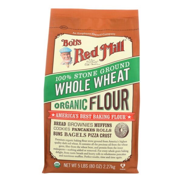 100% Stone Ground Whole Wheat Organic Flour