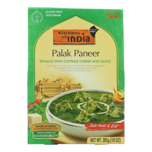 Palak Paneer Spinach with Cottage Cheese and Sauce