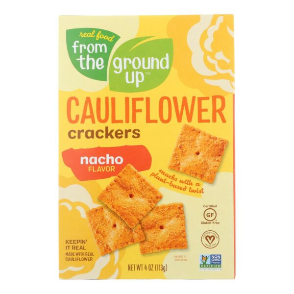 Nacho Cauliflower Crackers