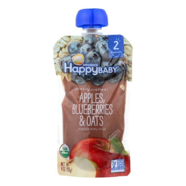 Stage 2 Apple Blueberry and Oats Organic Baby Food