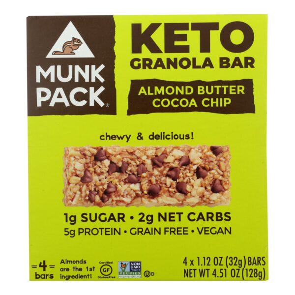 Almond Butter Cocoa Chip Keto Granola Bar 4 Pack