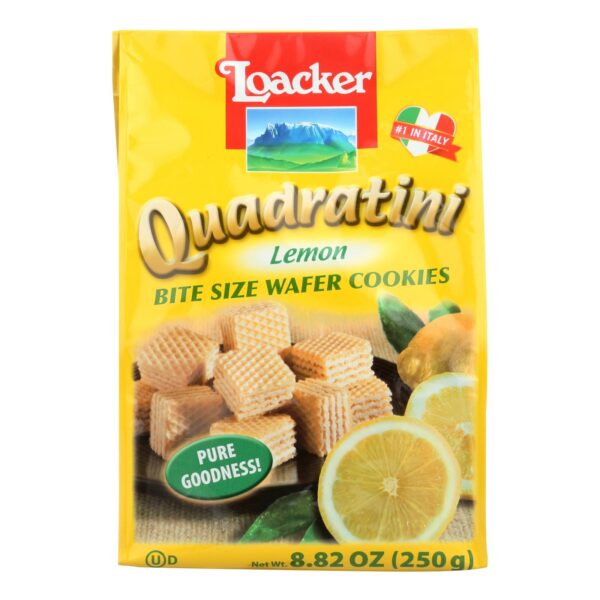 Quadratini Lemon Wafer Cookies