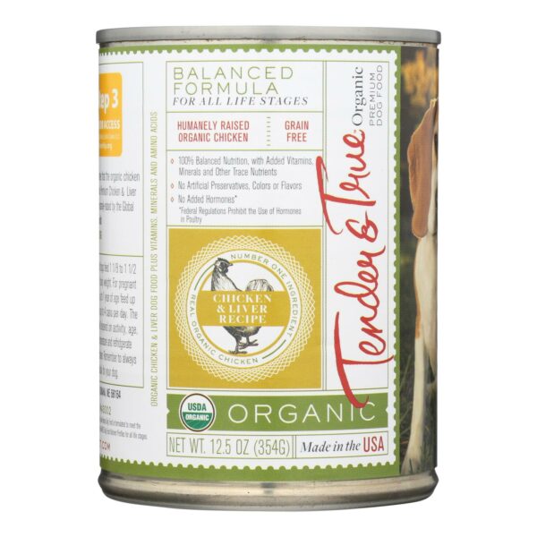 Organic Chicken and Liver Canned Dog Food
