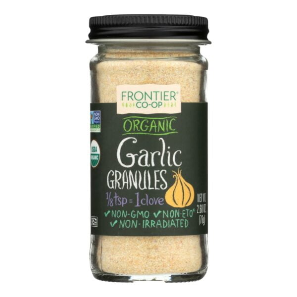 Organic Garlic Granules Bottle