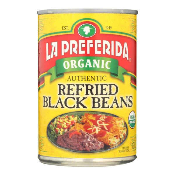Organic Authentic Refried Black Beans