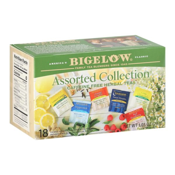 Assorted Herb Teas Six Variety Pack Caffeine Free 18 Tea Bags