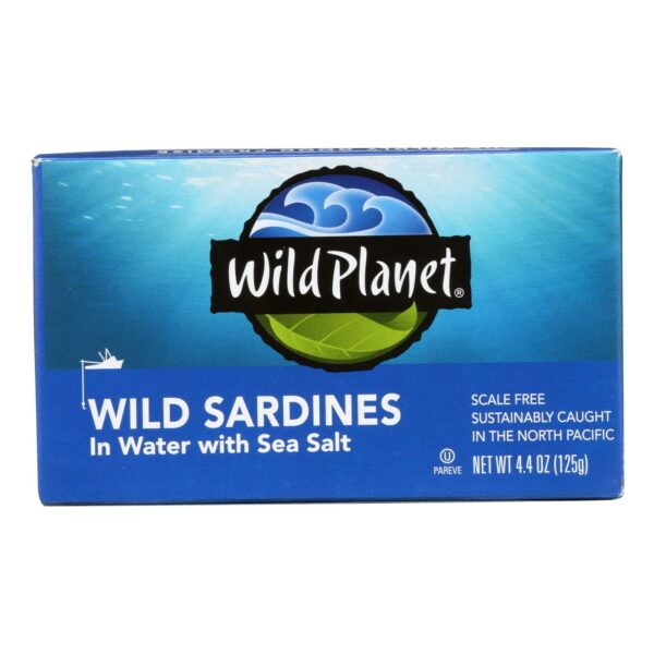 Wild Sardines in Water with Sea Salt