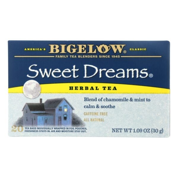 Sweet Dreams Herb Tea Blend Of Chamomile And Mint 20 Tea Bags