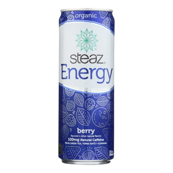 Green Tea Soda Organic Energy Drink Berry