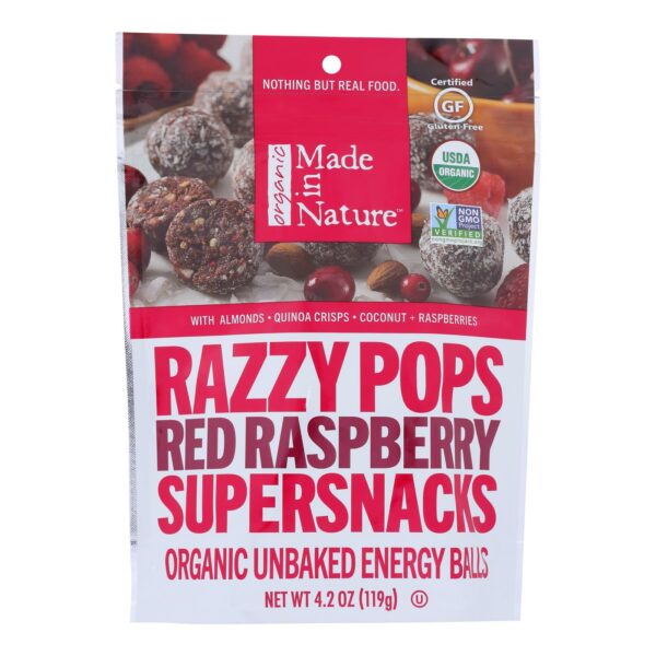 Organic Red Raspberry Razzy Pops