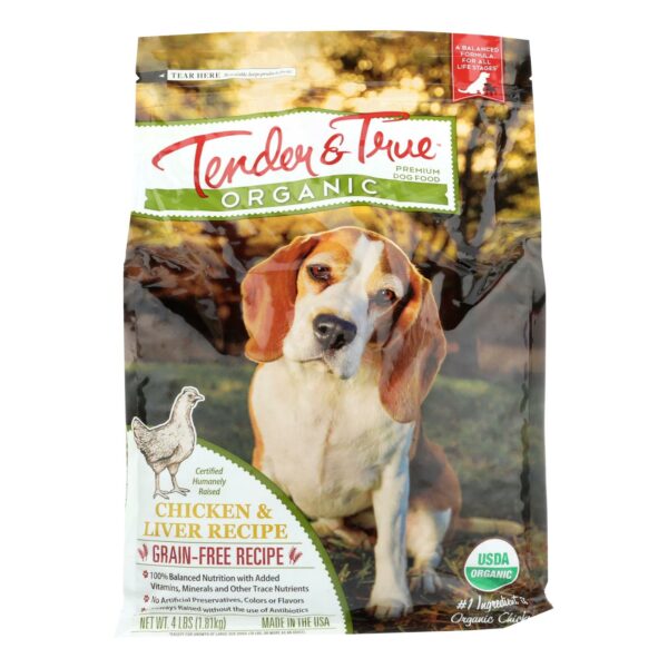 Organic Chicken and Liver Dry Dog Food