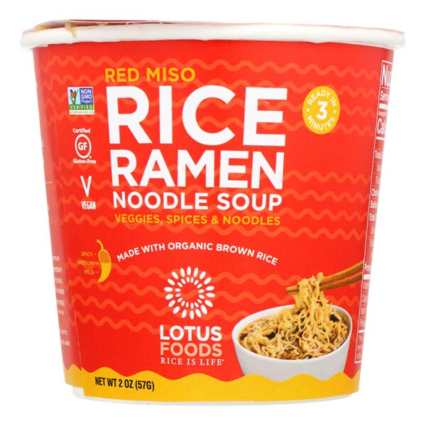 Red Miso Soup with Brown Rice Ramen