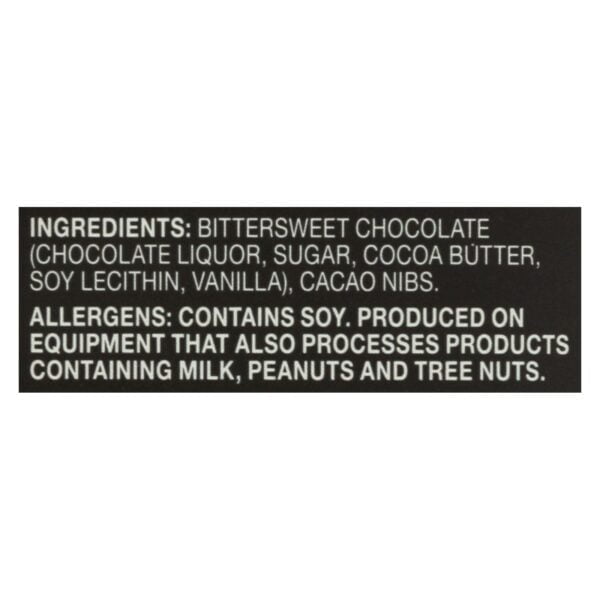 Cacao Nibs Dark Chocolate Bar