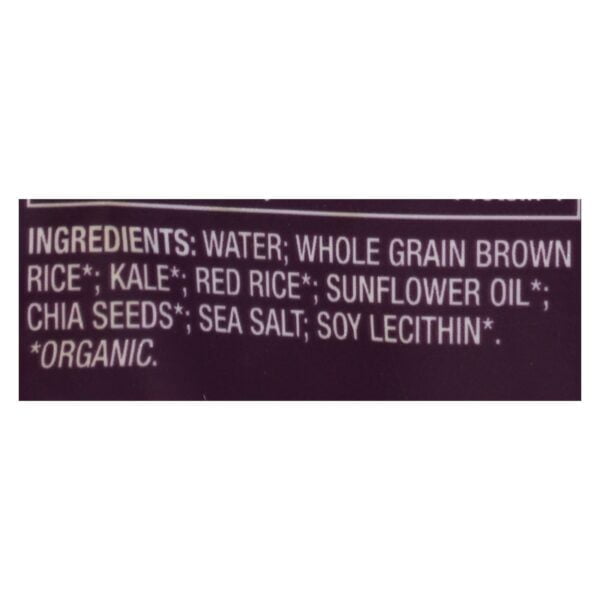 Organic Brown & Red Rice With Chia & Kale