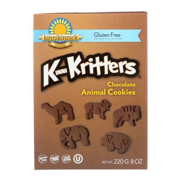 Gluten Free KinniKritters Chocolate Animal Cookies