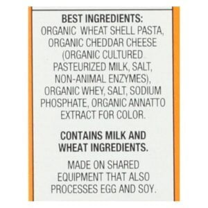 Organic Shells & Real Aged Cheddar Macaroni & Cheese