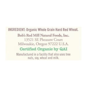 100% Stone Ground Whole Wheat Organic Flour