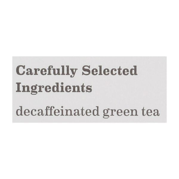 Green Tea Classic Decaffeinated 40 Tea Bags