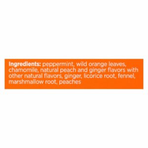 Benefits Ginger and Peach Herbal Tea 18 Bags