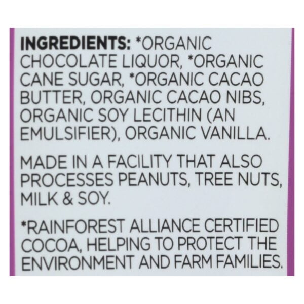 Organic 80% Cacao Extreme Dark Chocolate