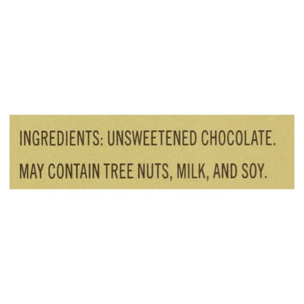 Premium Baking Bar 100% Cacao Unsweetened Chocolate