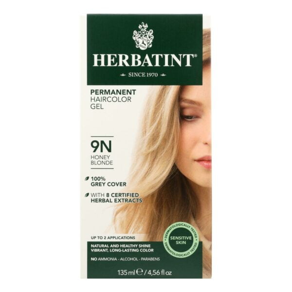Permanent Herbal Haircolor Gel 9N Honey Blonde