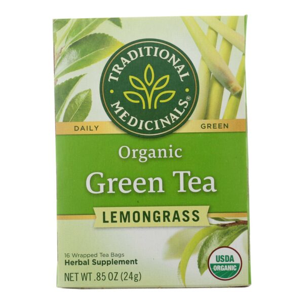 Organic Green Tea Lemongrass 16 Tea Bags