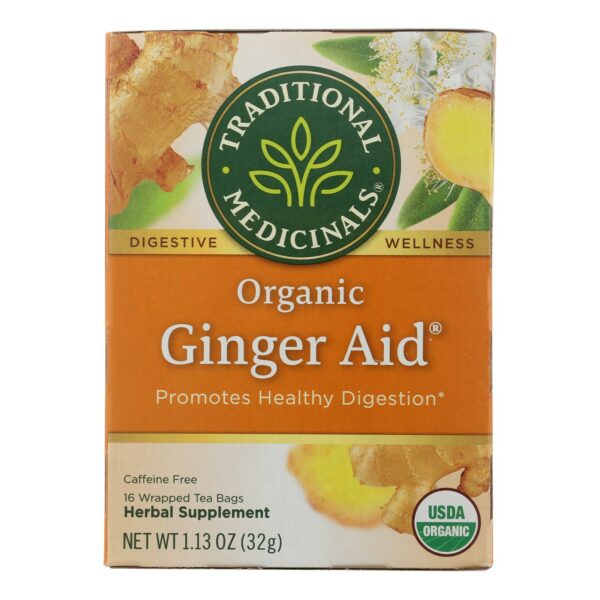 Organic Ginger Aid Herbal Tea 16 Tea Bags