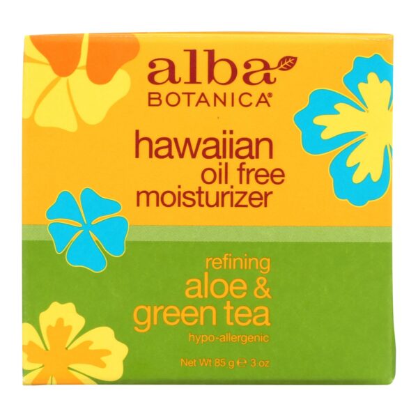 alba botanica hawaiian aloe and green tea moisturizer oil free