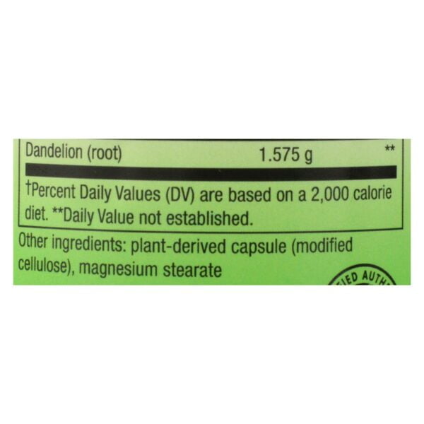 Dandelion Root 525 mg