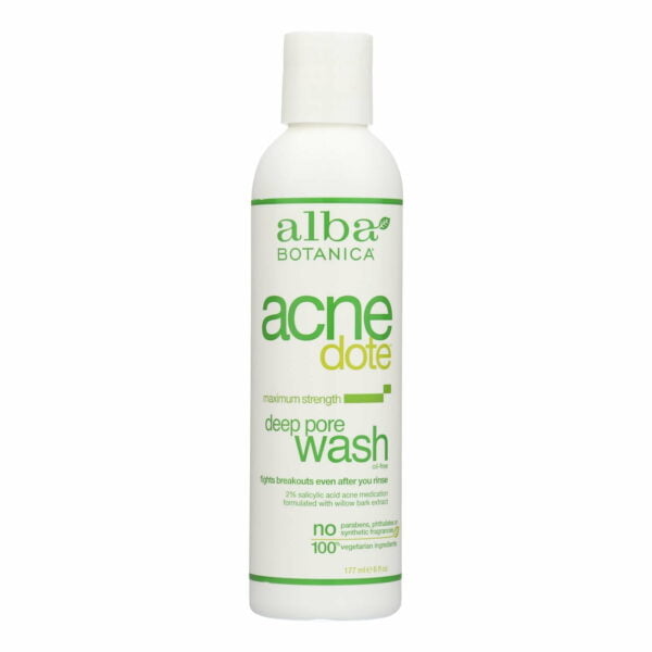 alba botanica natural acnedote deep pore wash