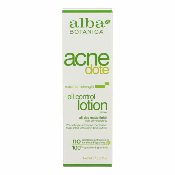 alba botanica natural acnedote oil control lotion