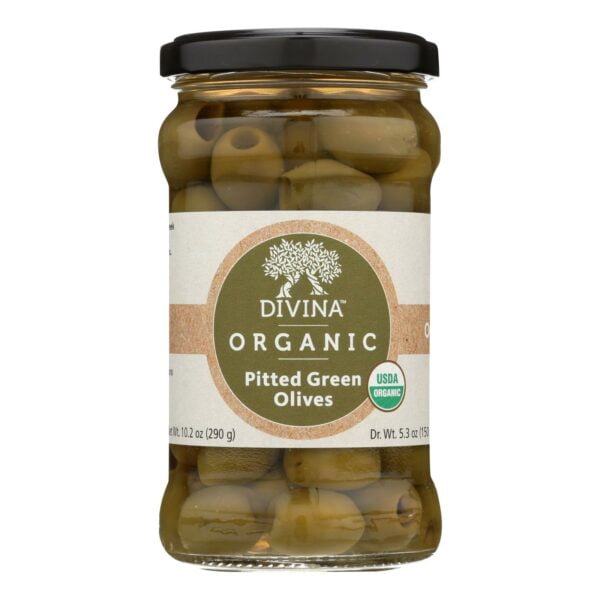 Organic Green Olives Pitted