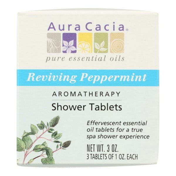 Aromatherapy Shower Tablets Reviving Peppermint 3 tablets (1 oz each)