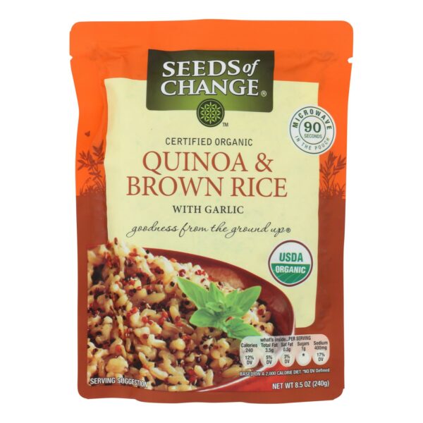 Organic Quinoa and Brown Rice with Garlic
